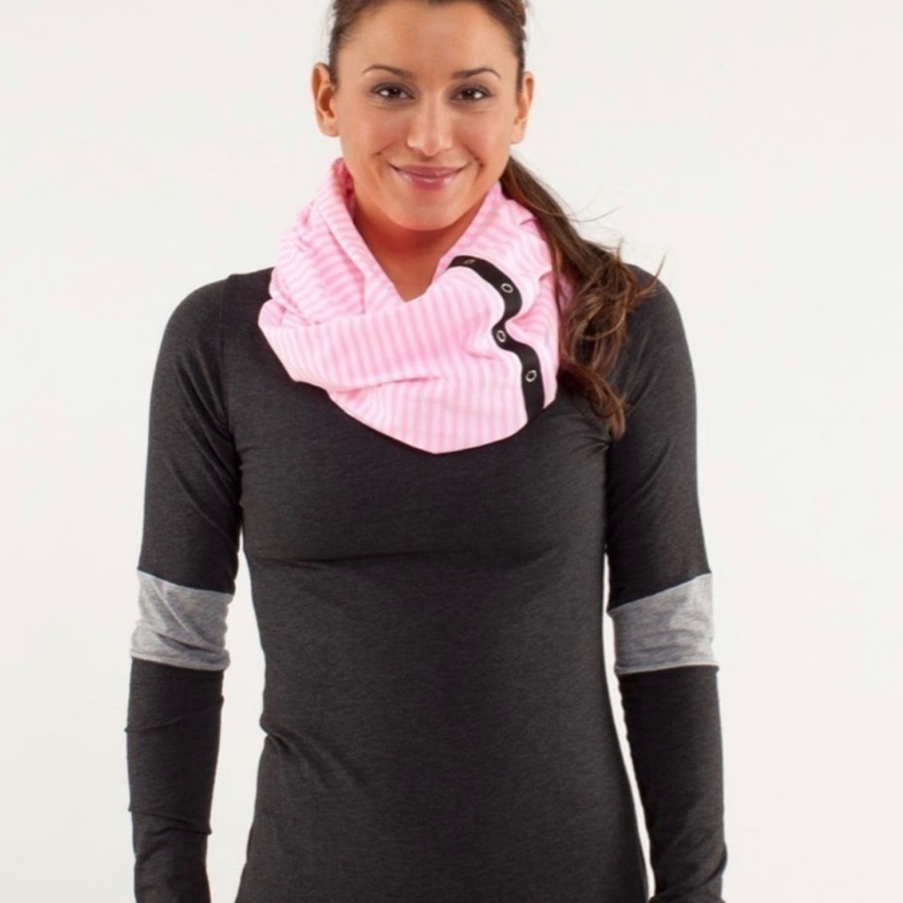 Lululemon Vinyasa Scarf Classic Stripe Pink Shell